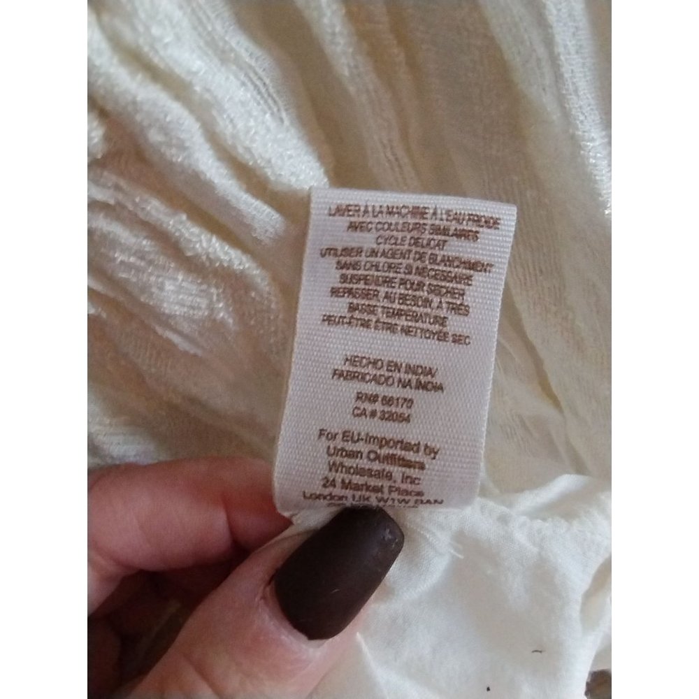 Free People Bohemian Cottagecore Cream Gentle Dreamer Dress Size Small - Picture 6 of 10